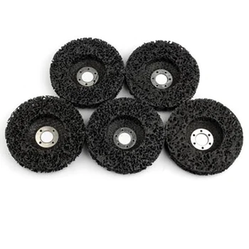 

ELEG-5Pcs Abrasive Tools 115Mm Strip Wheels Paint Rust Removal Clean Angle Grinder Discs Tools For Angle Grinder