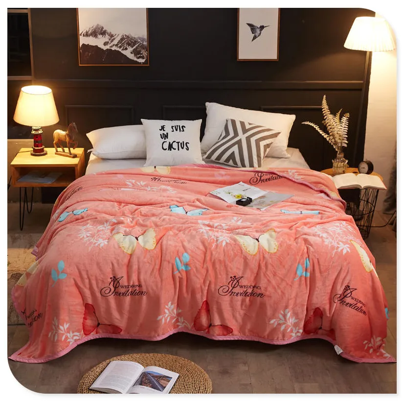 Меховое плюшевое одеяло для дивана, Фланелевое флисовое покрывало в скандинавском стиле, простыни с геометрическими полосками, зимнее одеяло для пары, покрывало 230X250