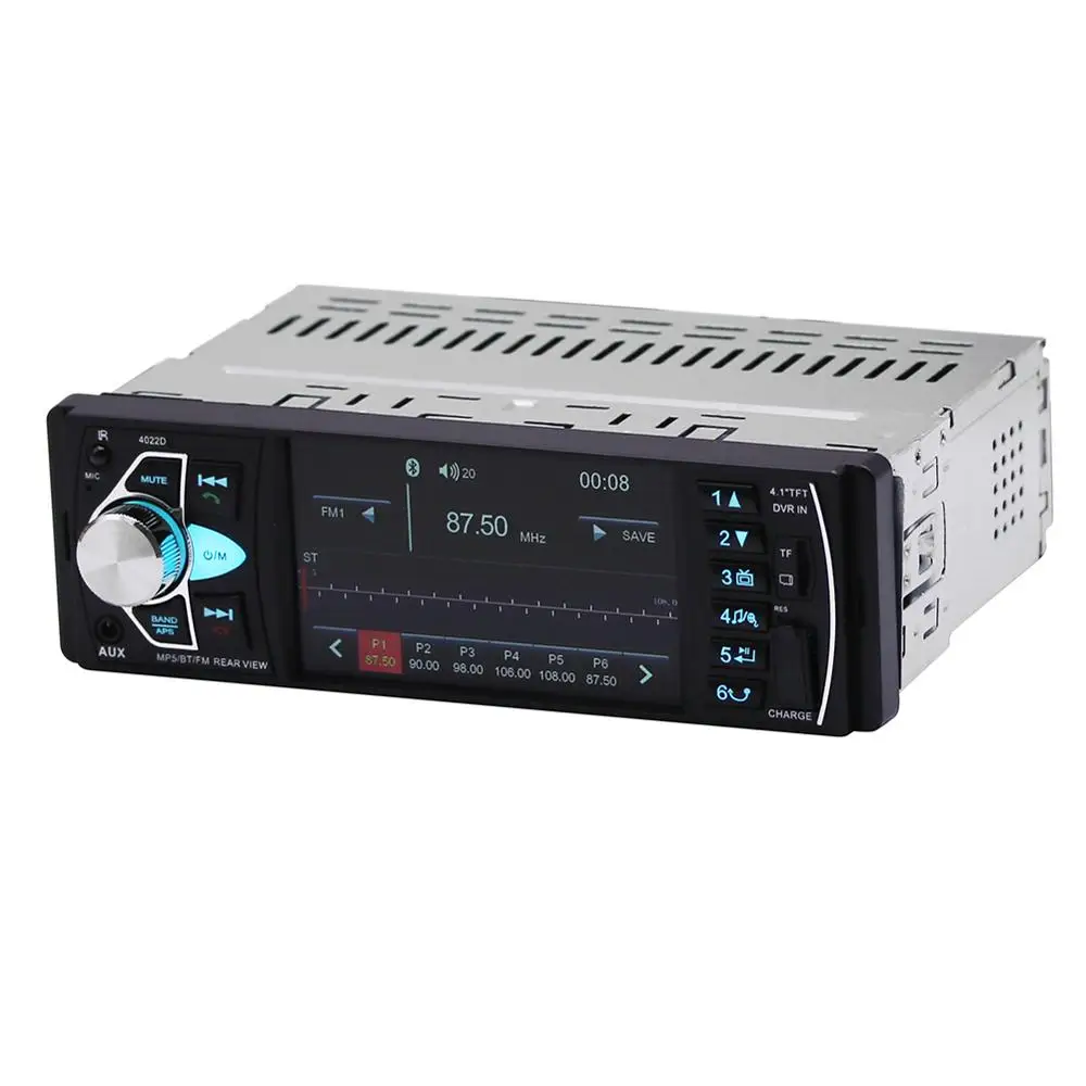 

1 Din 4.1 Inch High-Definition Color Screen Hands-Free Car Mp5 Player TF Card U Disk Radio FM Bluetooth Support Hands-free Call