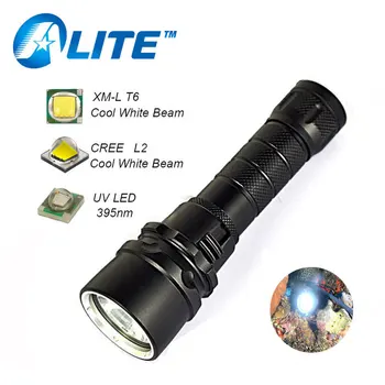 

TMWT Compact Portable Underwater 80m Waterproof CREE XM-L2 or XML T6 LED Scuba Diving Torch Light with 18650 Battery