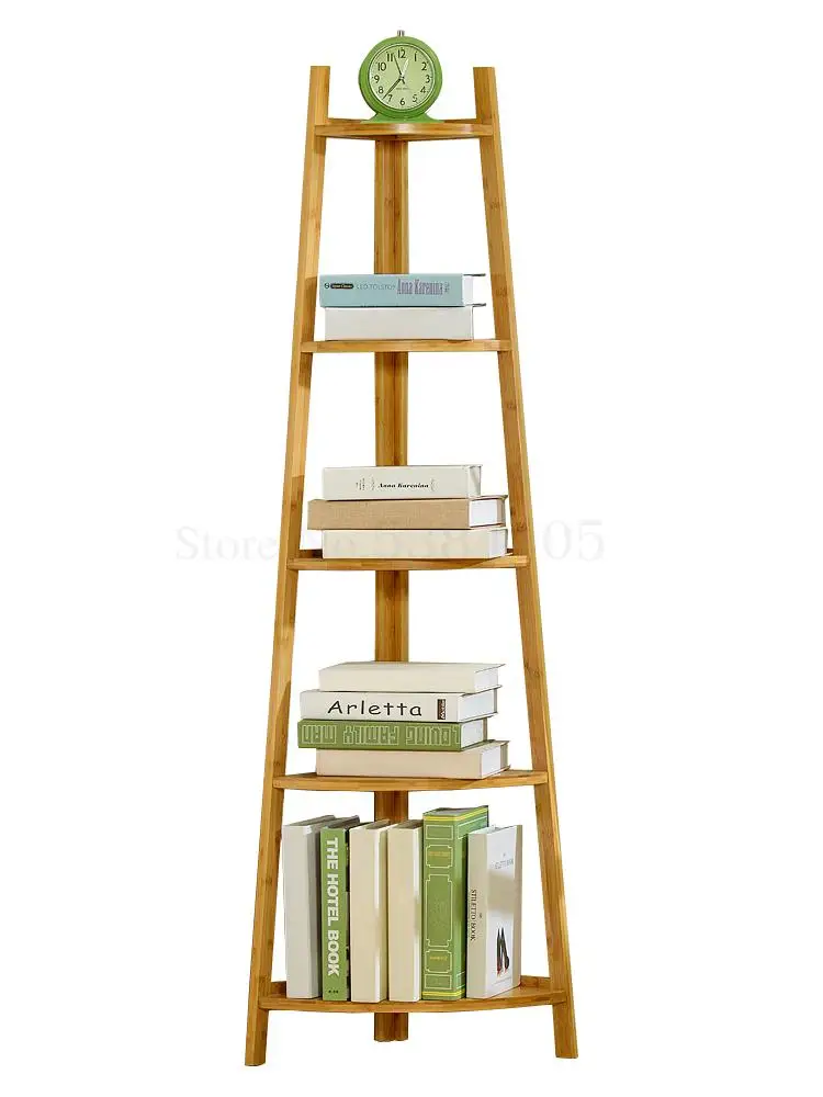Simple Bookshelf Storage Solid Wood Landing On The Living Room Desktop To Receive Children's Books Cabinet | Дом и сад
