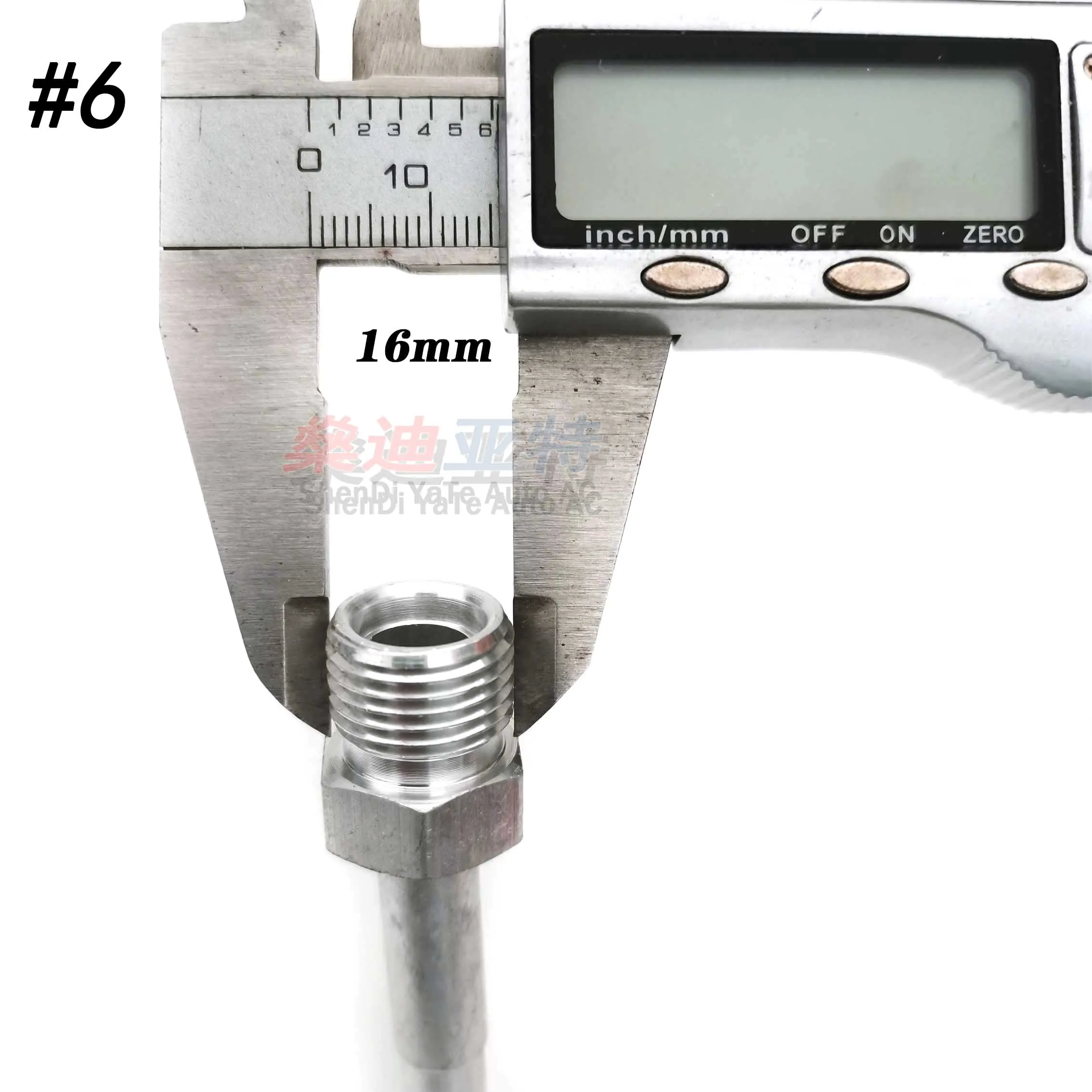 R12 # 6 # 8 10 Straight Male Insert Barbed O-Ring for A/C Refrigerant Hose Fittings Outer Thread Connector Joints Fixture
