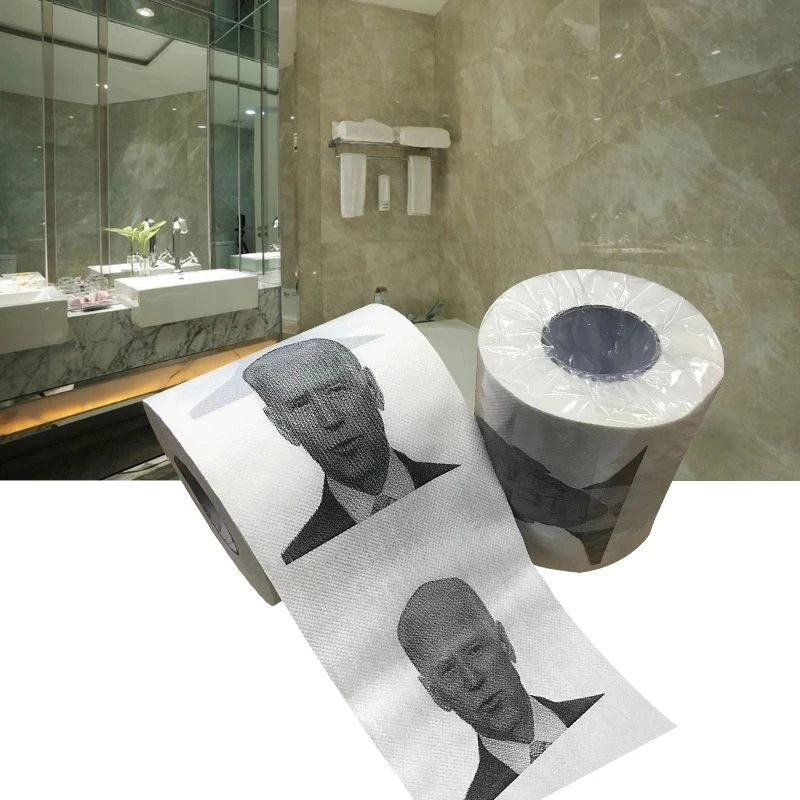 10 Rolls Pattern Toilet Paper Roll Novelty Gift Bathroom Paper Towel 250 Sheets Funny