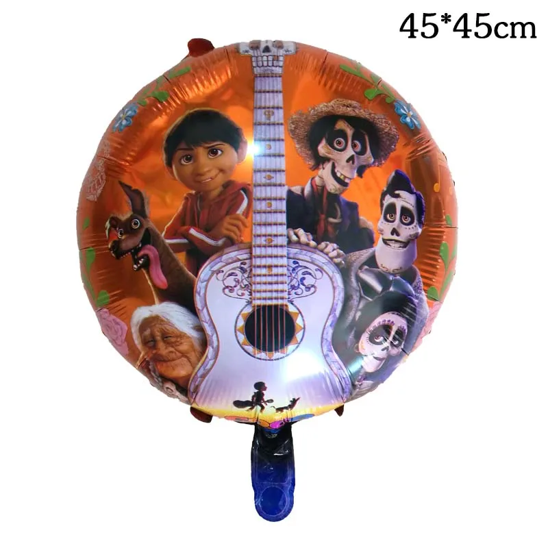 1pcs 18inch 18 дюймов Коко миг тема алюминиевый Фольга праздничные украшения из шаров воздушные шары вращаться на воздушном шаре День рождения расходные материалы - Цвет: 1pcs 18inch