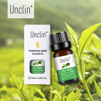 

Unclin 10ml Tea Tree Massage Pure Essential Oil Lavender Rose Peppermint Sandalwood Orange Humidifier Diffuser Aromatic Oils