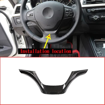 

Carbon Fiber For BMW 3 Series F30 320i 320 328 328i 2013-2018 ABS Car Steering Wheel Trim Stickers Accessories