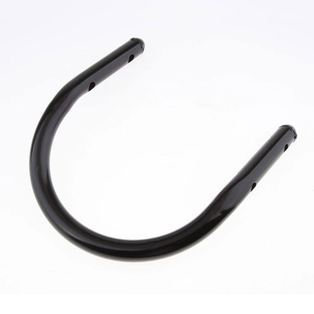 Black Metal Retro Cafe Racer Seat Frame Hoop Loop End Upswept for Honda CG/ZJ 125