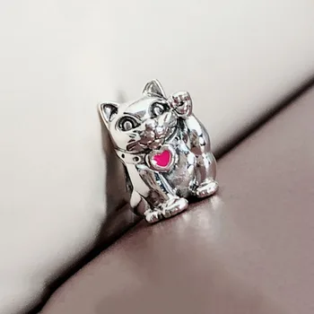 

Authentic 925 Sterling Silver Bead New Lucky Fortune Cat Fashion Beads Fit Original Pandora Bracelet For Women Diy Jewelry