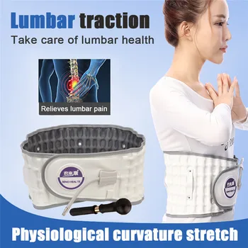 

Unisex Physio DecompressionWaist Air Traction Brace Belt Spinal lumbar Support Back Relief Belt Backach Pain Release Massager