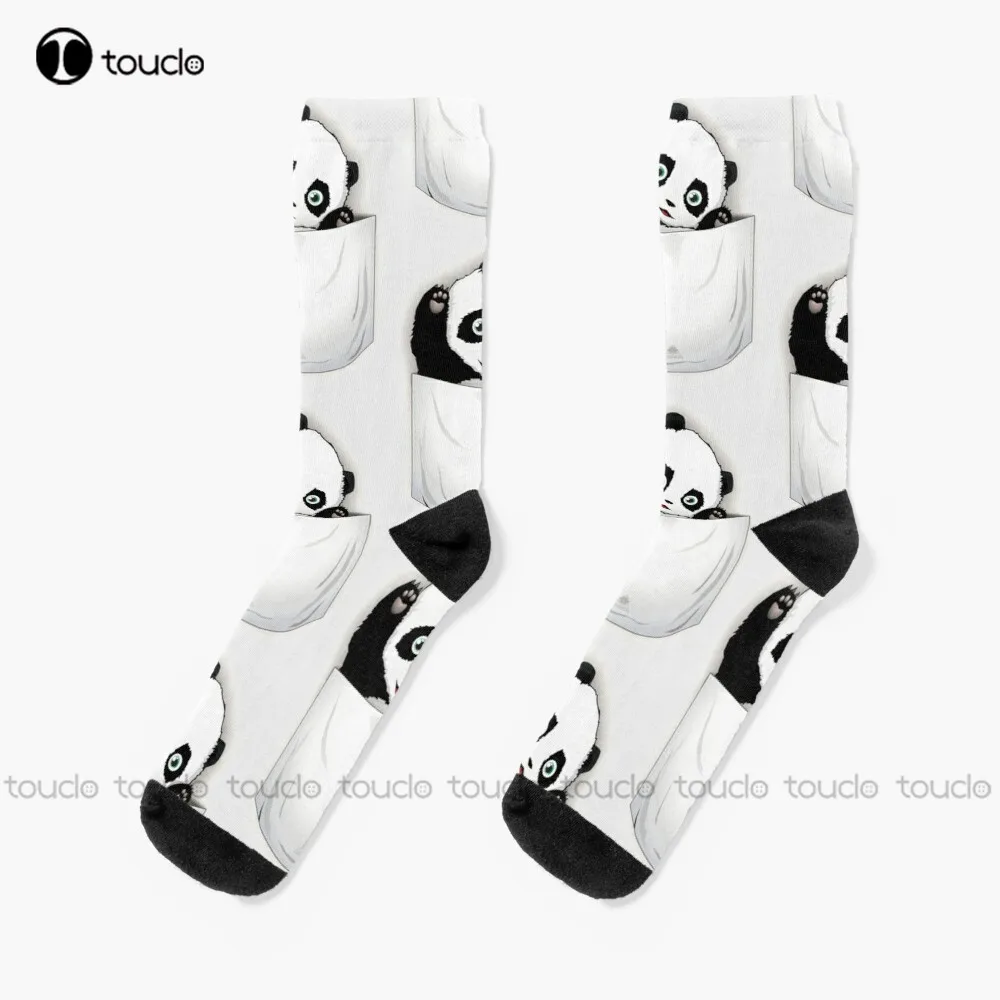 

Panda In A Pocket Socks Black Socks For Men Thanksgiving Christmas New Year Gift Unisex Adult Teen Youth Socks Hd High Quality
