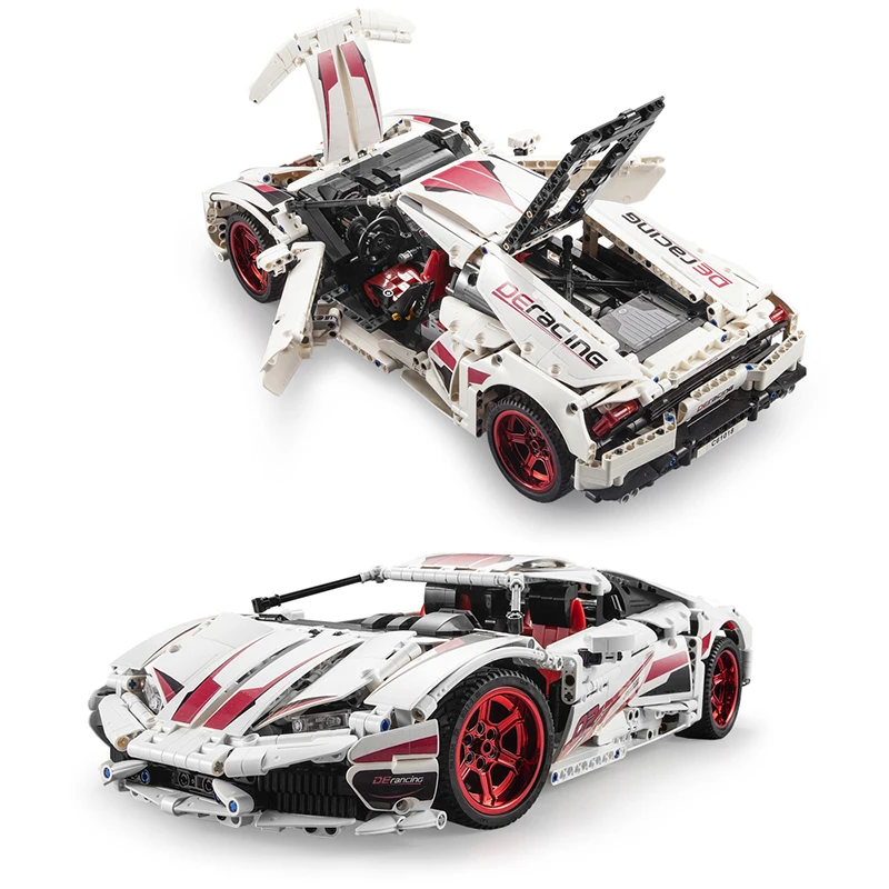 

CADA RC LP610 Super Racing Car Compatible Legoing Technic MOC Model Building Blocks Remote Control Car Racing Toys For Children