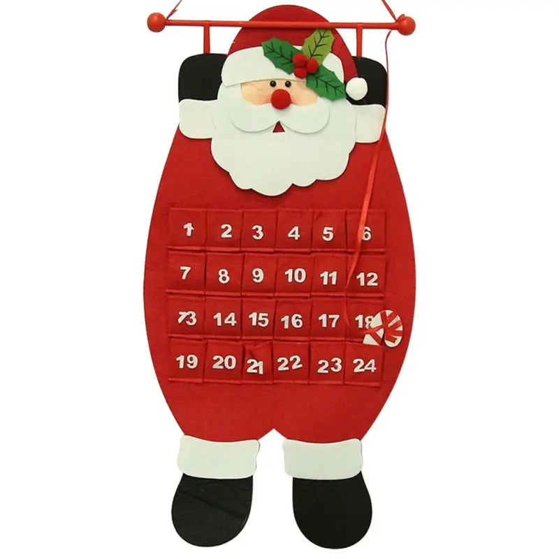 Обратный отсчет к Рождеству Санта Клаус Адвент календарь Рождественская елка украшения применимы для домашнего офиса вечерние украшения