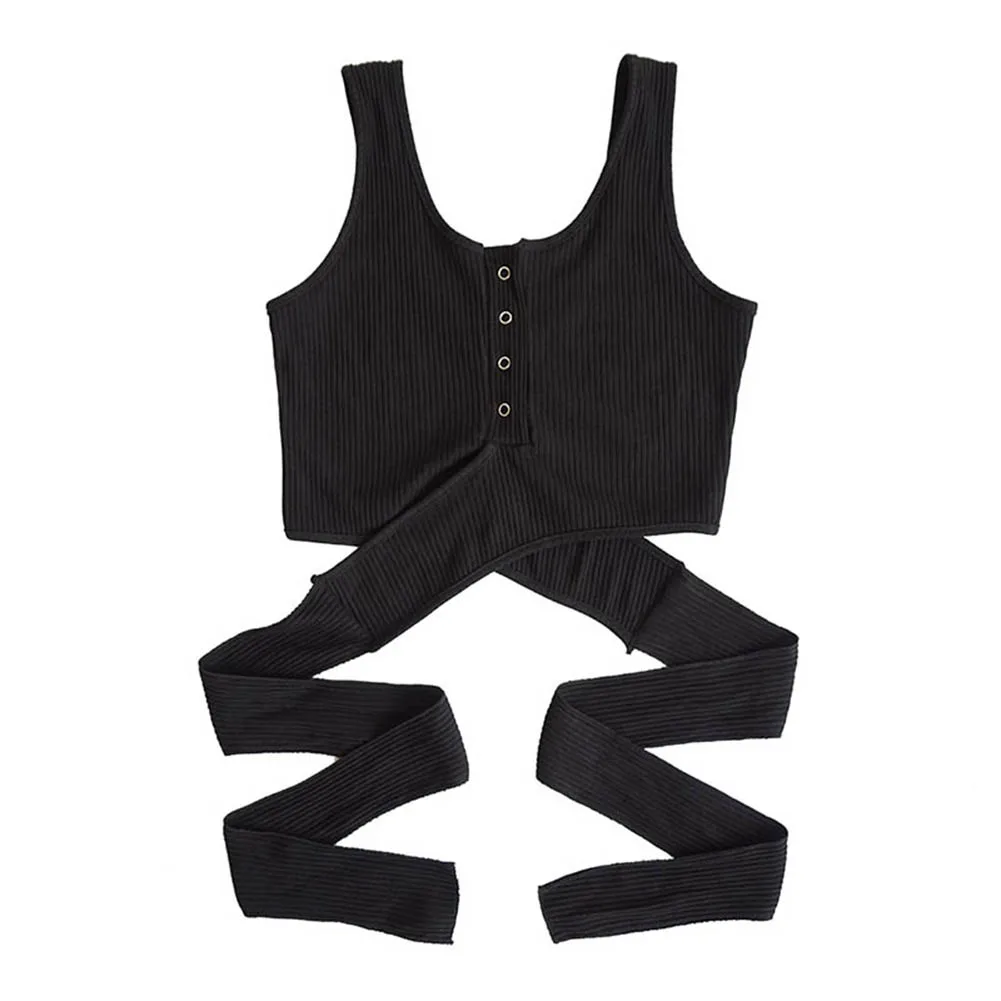 Women Tops Sleeveless Slim Fit Solid Color Pullover Casual Tops for Summer JS25 - Цвет: Черный