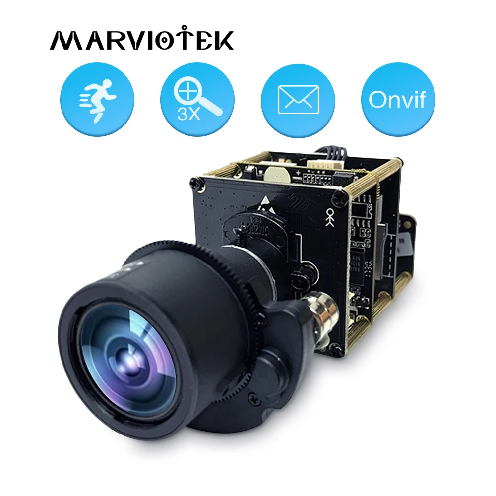 IMX274 CCTV модуль камеры 4K 8MP Starlight UHD IP PTZ сетевая камера Плата 3X Zoom 3 6 11 мм