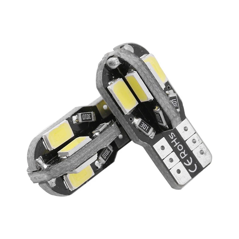 1 шт. автомобильная светодиодная лампа T10 W5W белая 5730 8smd 12 В 194|Сигнальная лампа| |
