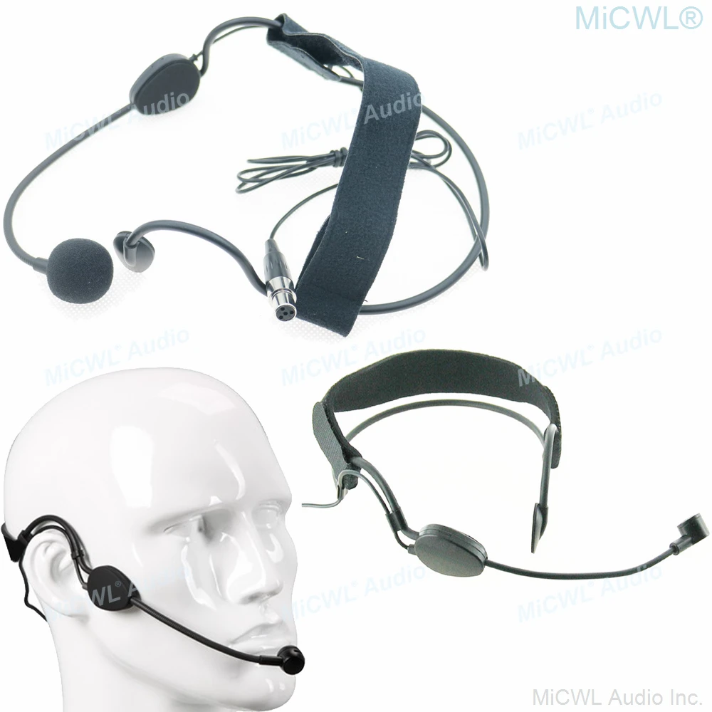 

Pro Wireless Headset Condenser Microphone For Shure BeltPack Transmitter mini TA4F Cardioid Head Wear Mics