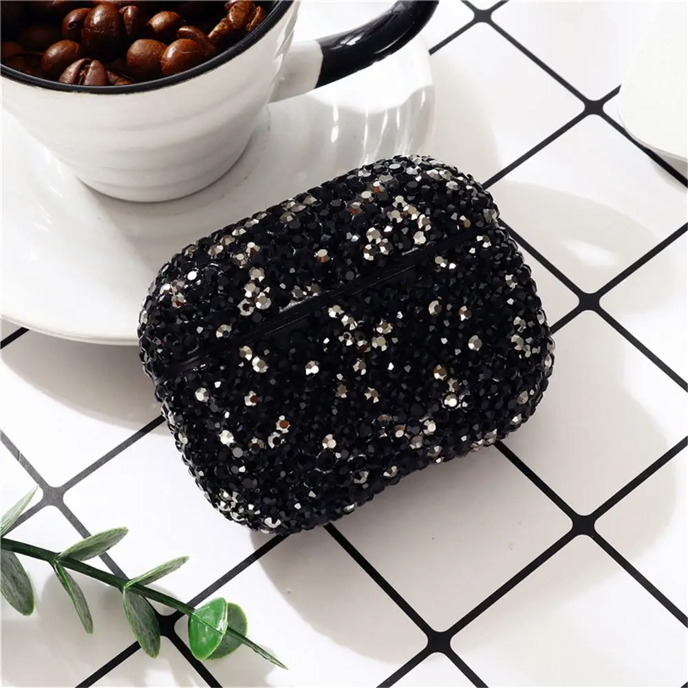 Совместимость с AirPods Pro Чехол Жесткий PC наушники крышка Bling Diamond противоударный защитный чехол сумка Coque Fundas