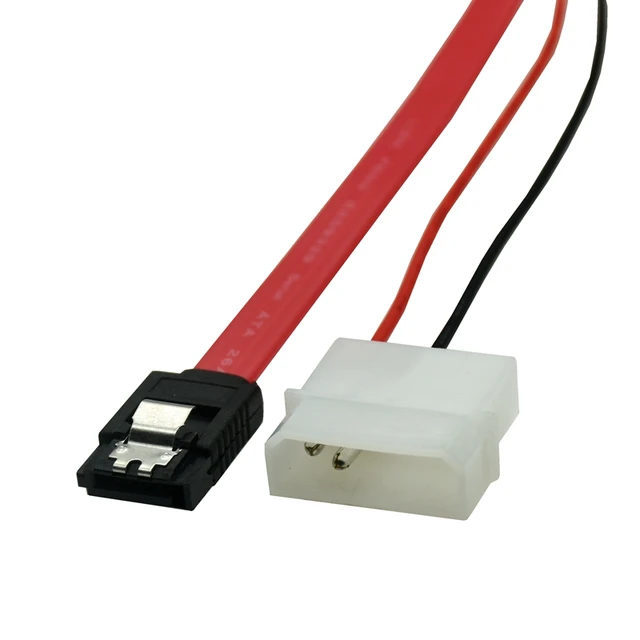 CABLE SATA ACODADO ALIMENTACION CON ANCLAJES MOLEX 4PIN-1SATA 16CM  10.19.0501