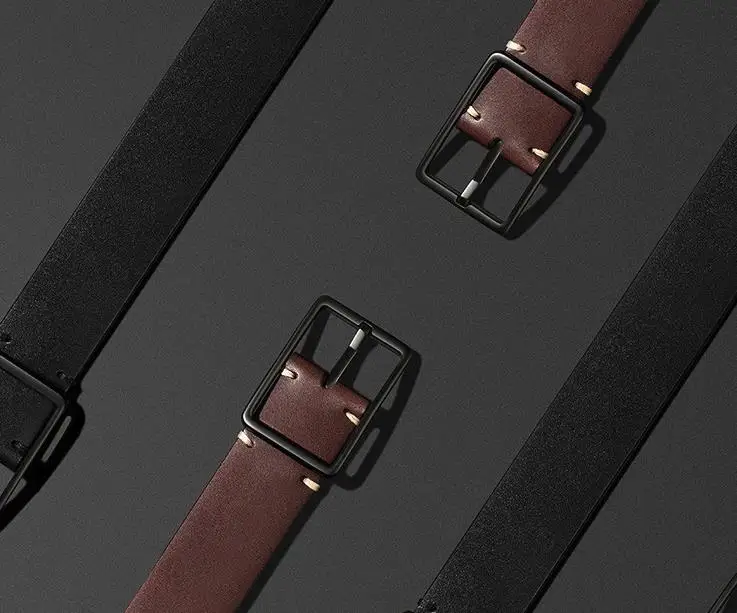 Xiaomi qimian первый слой растительного дубления кожи бизнес случайный Простой ремень цинковый сплав мужской ремень