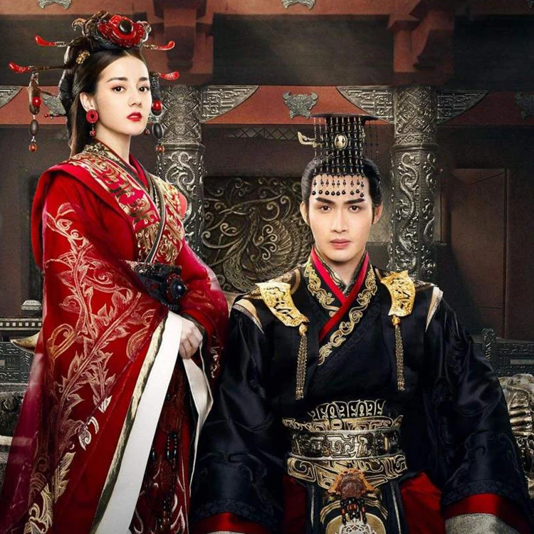 Традиционное китайское платье для косплея императора королевы старых пар одежда