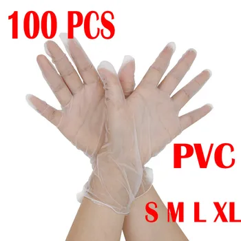 

100 Pcs Disposable PVC Gloves Transparent Unisex Gloves (100 pieces in a box)