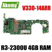 NEW MB LA-F485P Mainboard For Lenovo V330-14ARR V330-15ARR Laptop Motherboard 5B20R54431 with Ryzen R3-2300U CPU + 4GB RAM