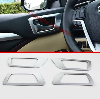 

ABS Pearl Chrome Interior Car Decoration Door Handle Cover Trim Molding For Toyota Highlander 2014-2019
