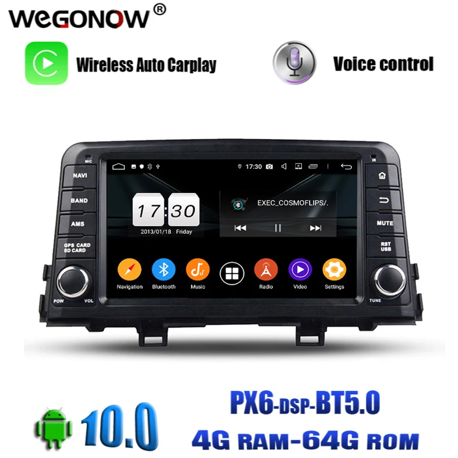 PX6 DSP IPS Android 10 0 8 ядер 64 Гб ПЗУ BT 5 ручная работа Wifi GPS карта Автомобильный DVD плеер RDS