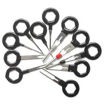 

Automotive Wiring Harness Plug Terminal Removal Tool 11-piece Push Pin Tool Car Repair Tool Needle Remover