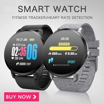 

Diliberto V11 Smart Watch IP67 Waterproof Sport Fitness Tracker Heart Rate Monitor BRIM Men Women Touch Screen Smartwatch