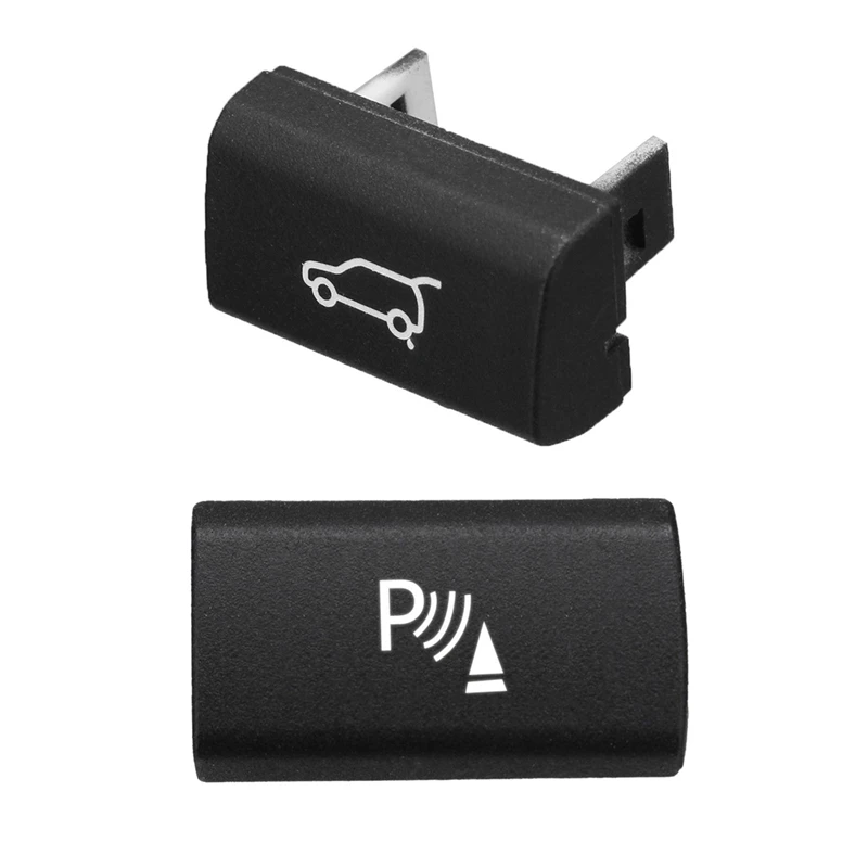 Rocker Switch Button Cover Parking Radar Sensor Tailgate Rear Trunk For BMW X5 X6 2Pcs