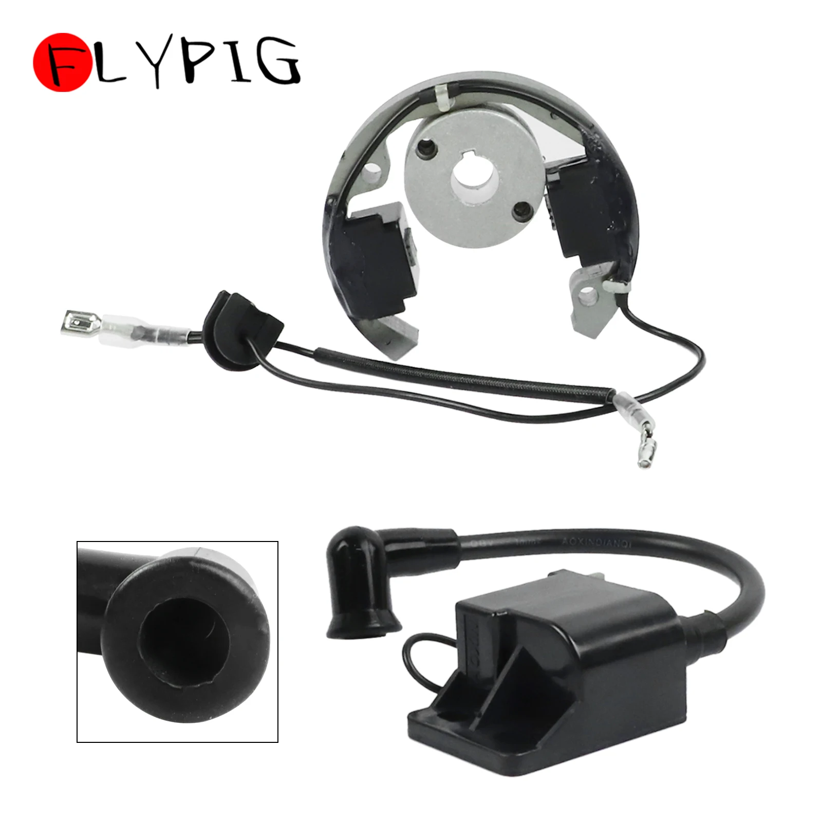 Ignition Coil Stator Rotor Flywheel Kit for 50cc 50 SX LC Pro Sr Jr