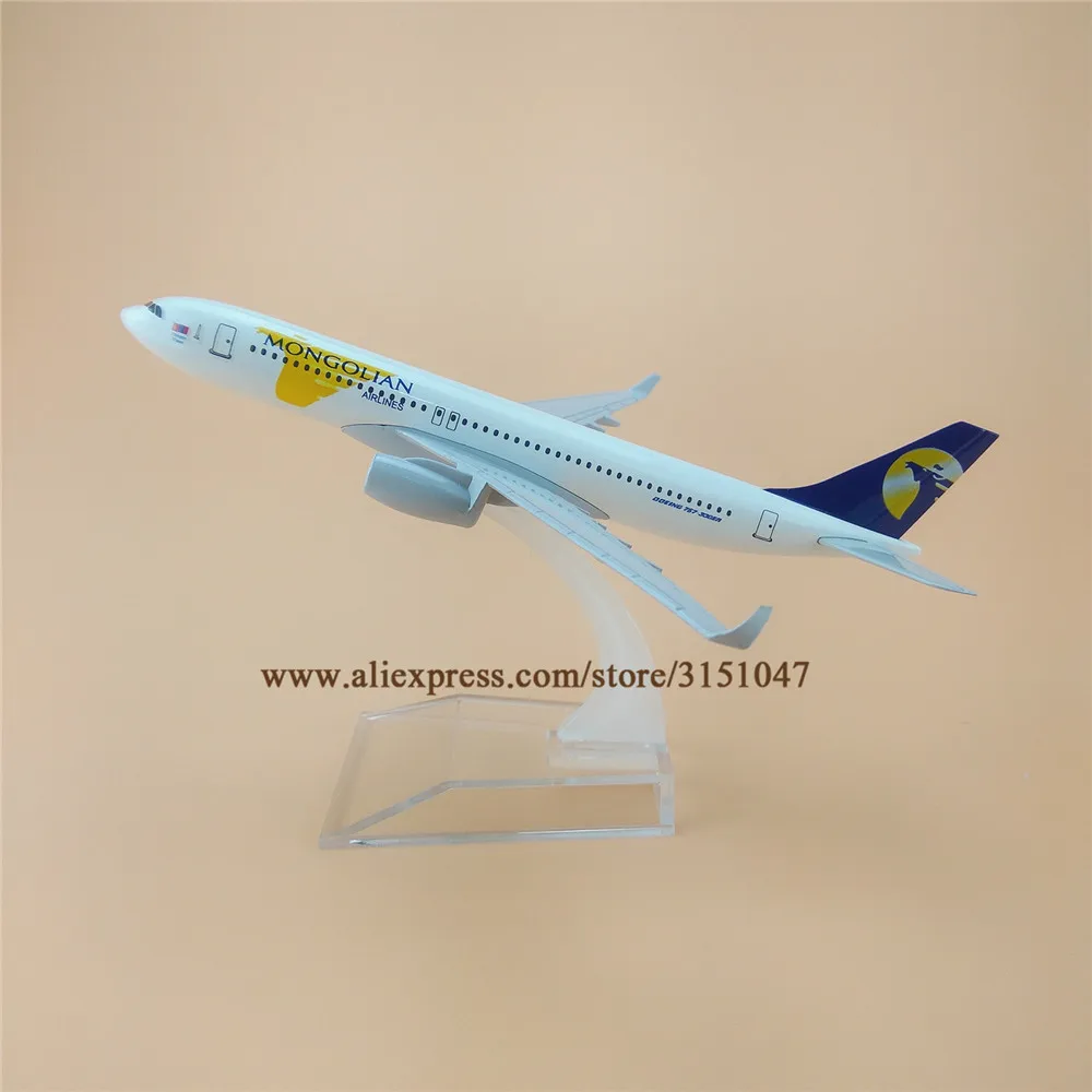 16 см Air Mongolian Boeing 767 B767 Airlines модель самолета из сплава металла литья под давлением