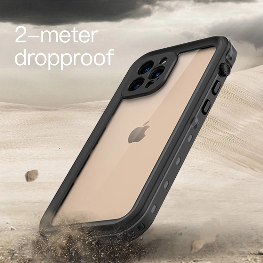 iphone 12 pro max silicone case IP68 Full Sealed Underwater Case For Apple iPhone 13 12 Pro Max Waterproof case Shockproof Diving Cover for iPhone 12 Mini coque iphone 12 pro max cover