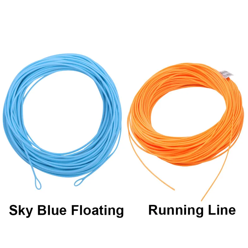 Sea Blue RunningLine Maximumcatch стрельба головы Fly Line SH-5-10S, SH-5-10F 9,5 м плавающая/опускающаяся Летающая линия с 2 сварными петлями - Цвет: Sea Blue RunningLine
