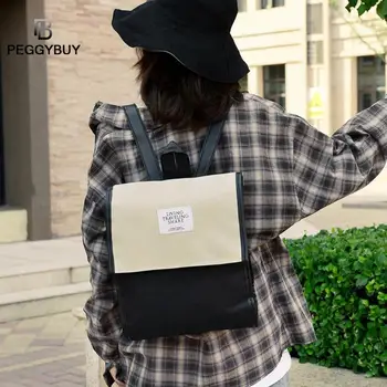 

Fashion Unisex Backpack Hit Color Schoolbag Large Capacity Travel Knapsack for Teenagers Girls Big Cute Backpack Dropshipping