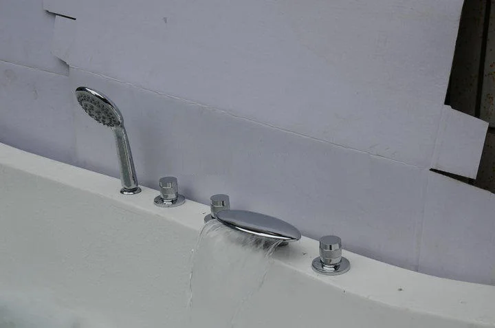 MTTUZK Твердый латунный хромированный кран для холодной и горячей воды, регулирующий клапан для ванны, смеситель для душа, смеситель для ванны, набор из 3 предметов, переключатель клапана