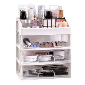 

Drawer Clear Makeup Organizer Plastic Large Makeup Box Organizer For Cosmetics Jewelry Box Bathroom Make Up Storage Box