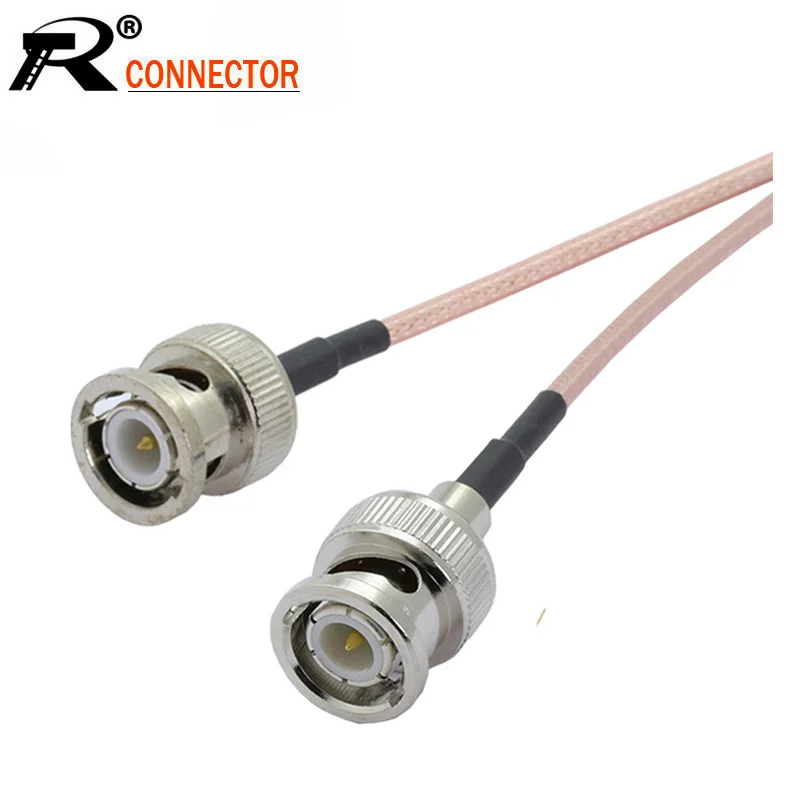 Коаксиальный Кабель BNC со штекером 10 шт./лот Разъем RF RG316 отрезок в сборе 15 см/50