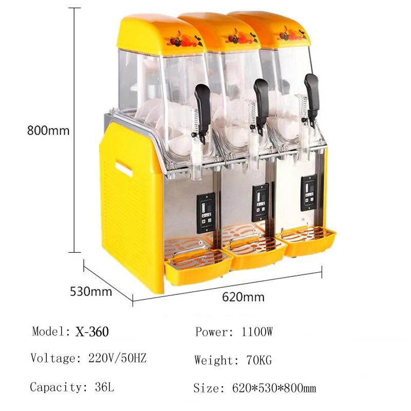 Description Picture 3 of itemCommercial Snow Melting Machine Slush Machine Cold Drink Maker Smoothies Granita Machine Sand Ice Machine