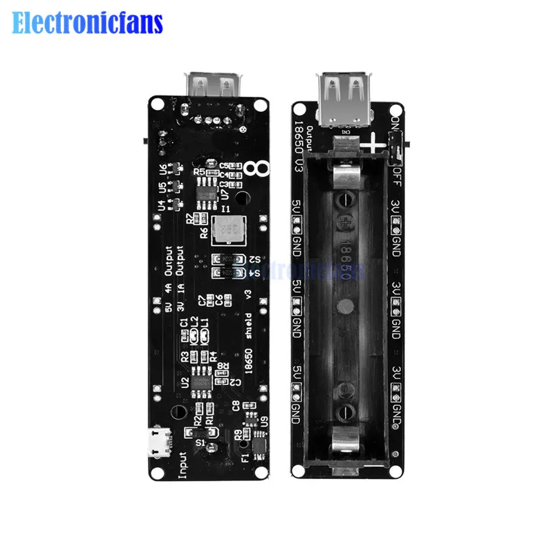 111.05руб. 15% СКИДКА|ESP32 ESP32S 18650 плата для зарядки аккумулятора V3 Micro USB порт type A USB 0.5A для Arduino Raspberry Pi WeMos модуль зарядного устройства|Интегральные схемы| | - AliExpress
