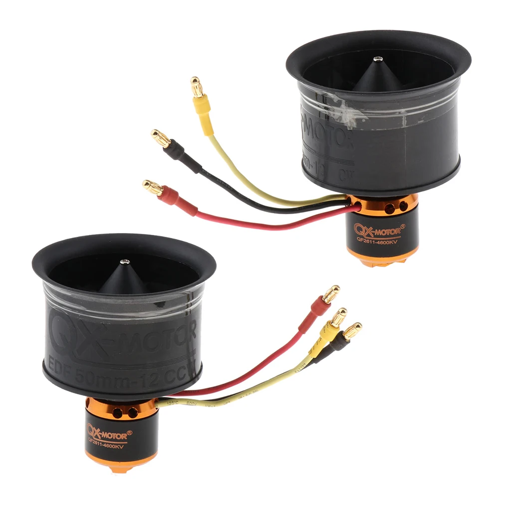 50mm Duct Fan 12 Blade Brushless Motor QF2611 4600KV for RC Model Aircraft