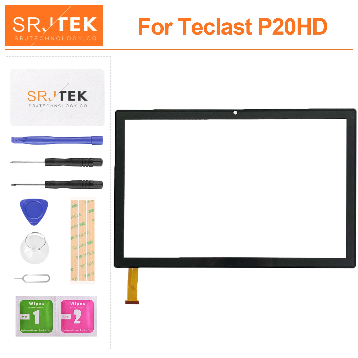 For Teclast P20HD Display Tablet PC External Capacitive Touch Screen  Digitizer Assembly Replacement Outer Glass Sensor Panel
