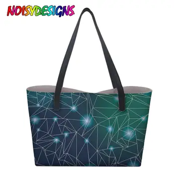 

NOISYDESIGNS Luxury Handbags Women Bags Constellation Starry Sky Design Women Large Messenger Tote Shoulder Bag Bolsa Feminina