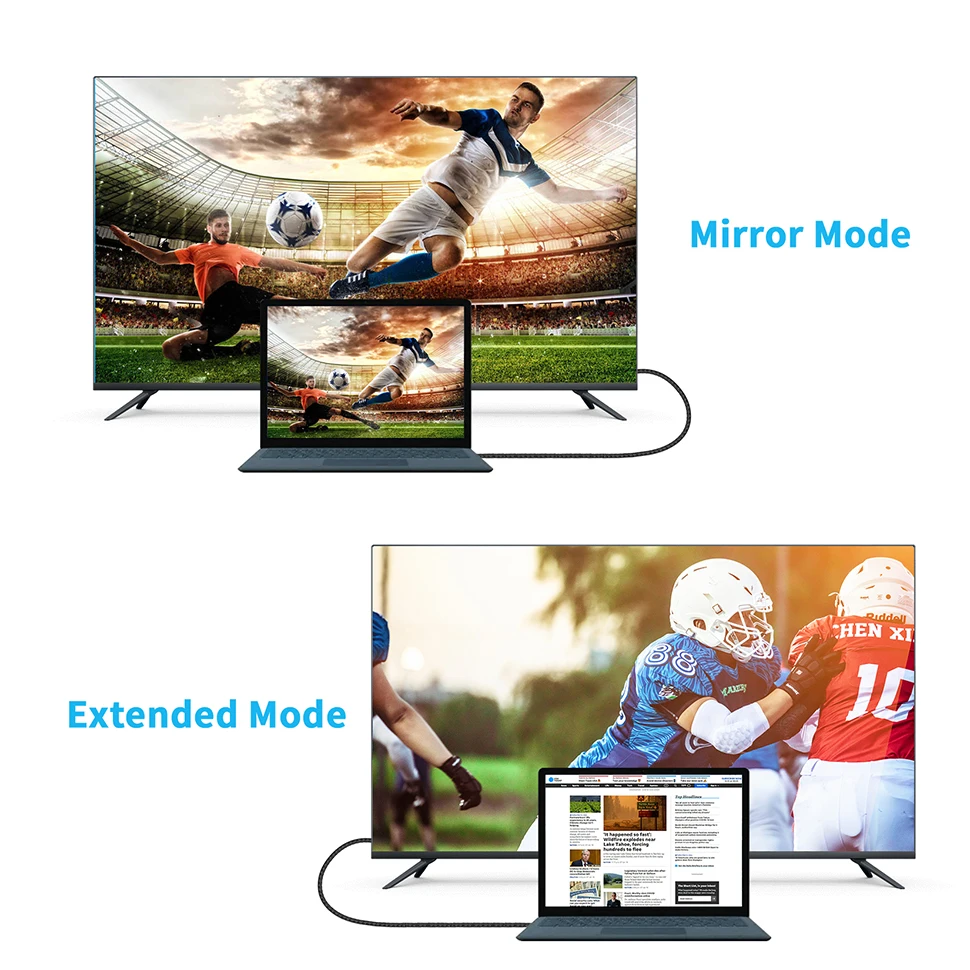 Cavo USB-C A DisplayPort 4K 60Hz 1,8m | Per MacBook, Samsung Galaxy, XPS A Monitor HDTV