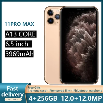 Apple-teléfono inteligente iPhone 11 Pro Max usado, libre, Original, 6,5 pulgadas, 4 + 64/256GB, 4G LTE, GPS, NFC, 12 + 12MP, 1SIM, A13