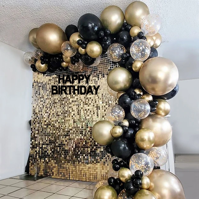 Ballons en Latex en arc, 112 pièces, en métal, violet, noir, argent, Kit de  guirlande, pour mariage, anniversaire, fête prénatale, décoration DIY -  AliExpress