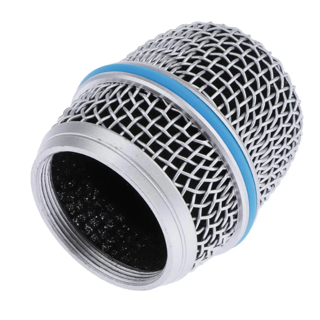 Blue Steel Replacement Mesh Microphone Grill Ball Head Cover Parts Accessory BETA 57A Fits Most Ball-shaped Dynamic Microphones