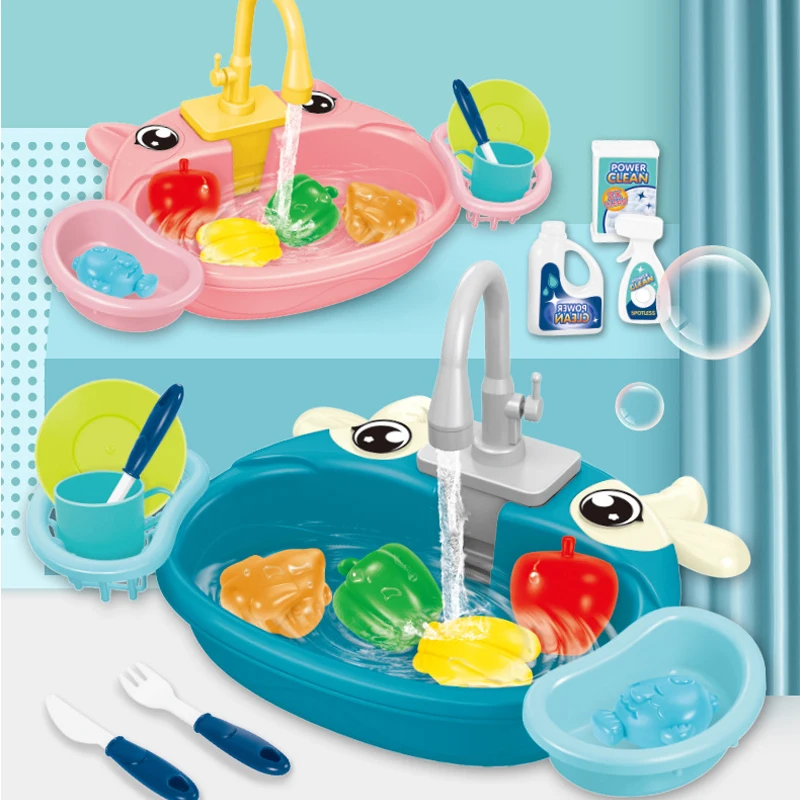 Kids Mini Spoelbak Keuken Set Afwassen Gesimuleerde Educatief Speelhuis Games Sink Set Kinderen Christmas Gift Keuken Speelgoed|Keuken Speelgoed| -