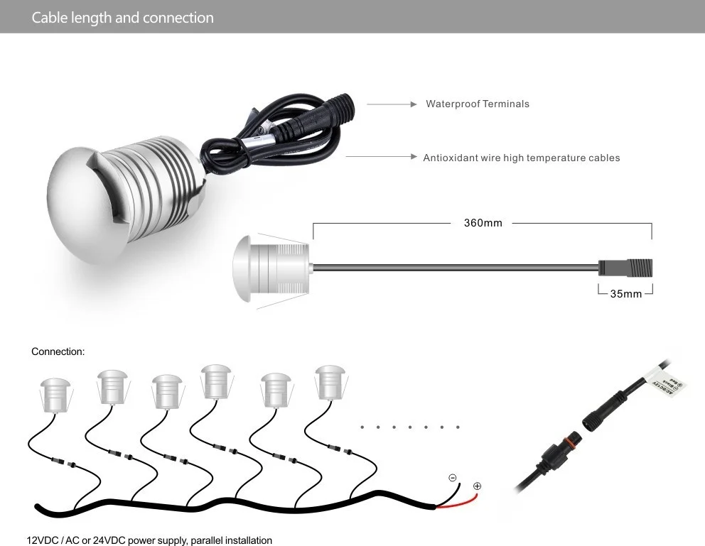 Conduziu a Luz Luzes de Pedra de Pavimentação ao ar Led à Prova Lote 3w Ip67 Subterrânea Chão Luzes d' Água Levou Livre 20 Pçs - 12v 5 20 pçs lote 12V 3W IP67 Conduziu